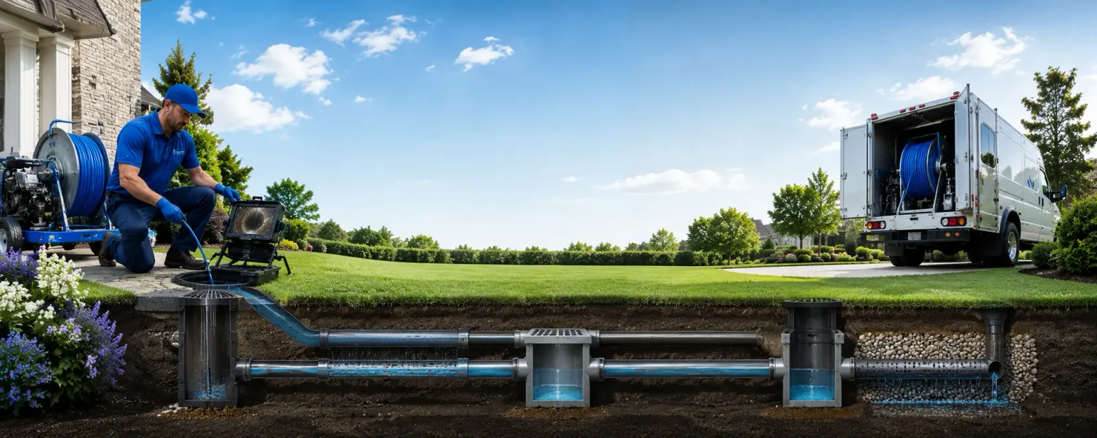 Outdoor drain cleaning information for New Richmond, OH